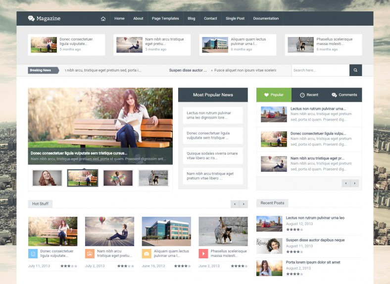 21+ Magazine HTML5 Themes & Templates