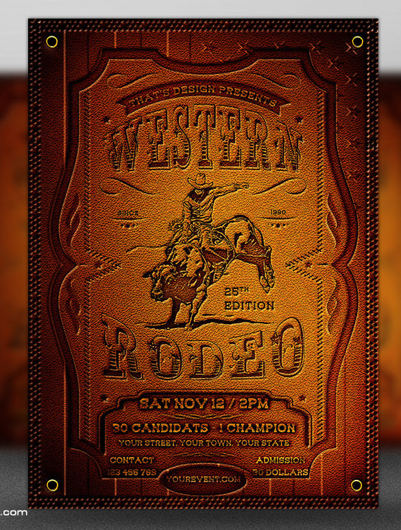 rodeo western flyer template