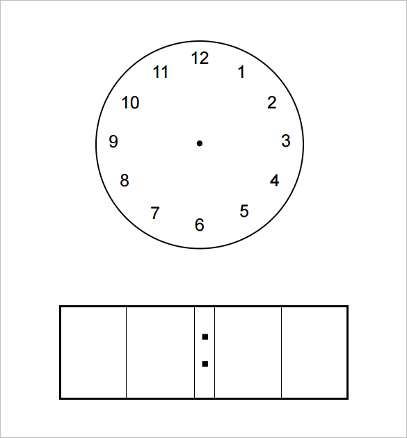 sample analog and digital clock pdf format