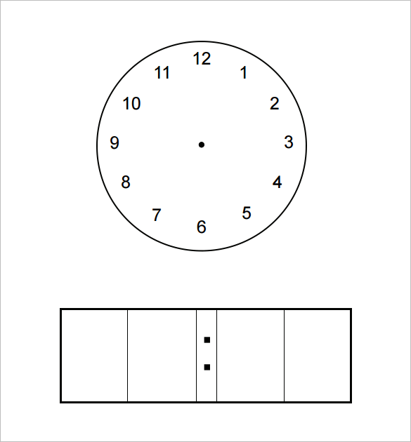 21+ Printable Clock Templates - PDF, DOC