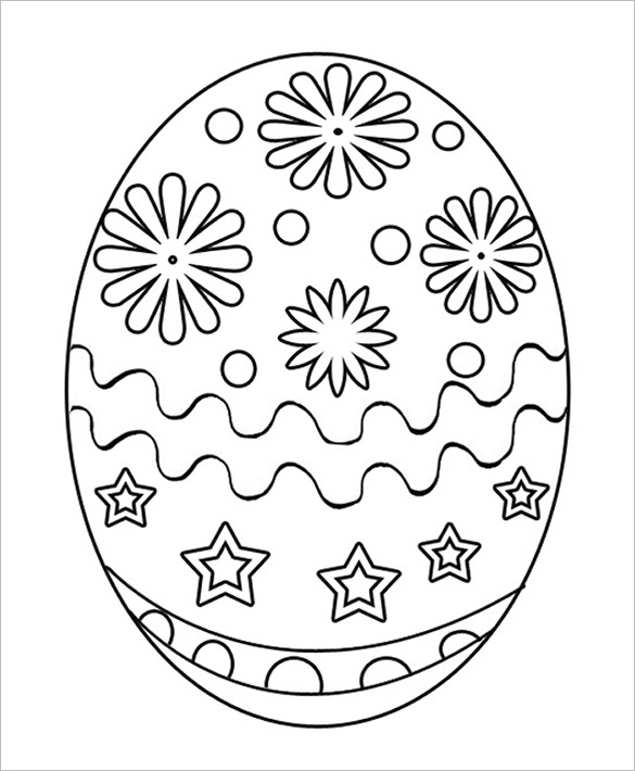 Easter Egg Template 6