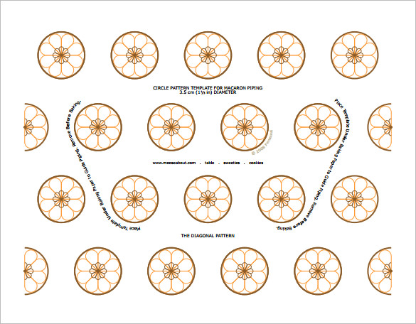 Macaron Tree Piping Template