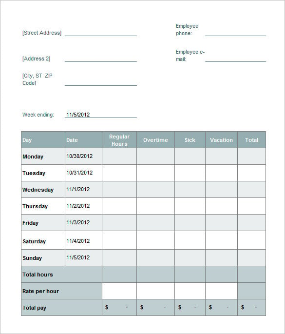 sample weekly paycheck calculator excel format free download