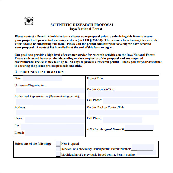 scientific research proposal pdf download