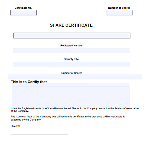 24+ Share Stock Certificate Templates - PSD, Vector EPS