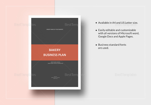simple bakery business plan template