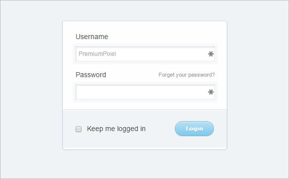 simple clean html5 css3 login form free download