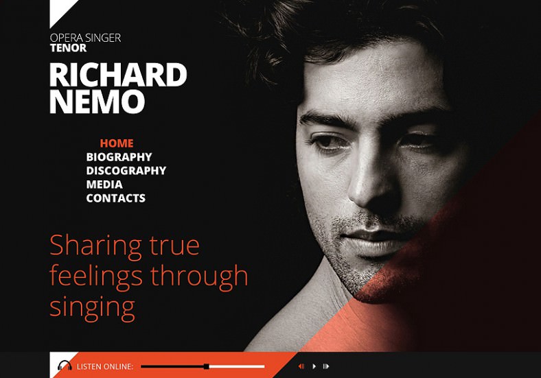 14 Amazing Singers Website Templates Themes Free Premium Grid System Responsive Singer Website Template 69