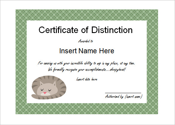 Image 1 for Free Printable Funny Certificate Templates