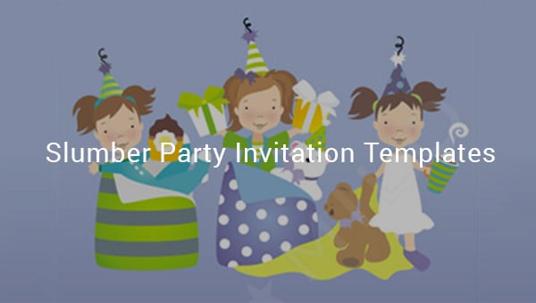 slumber party invitation template