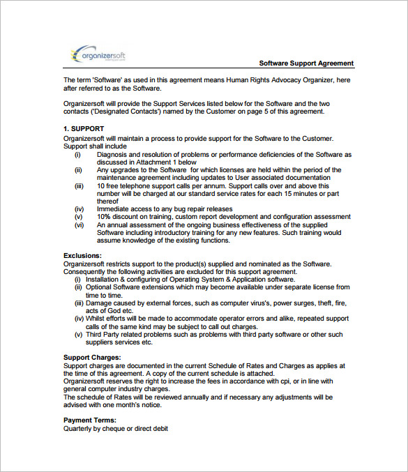 11 IT Support Contract Templates In MS Word Google Docs PDF Apple Pages