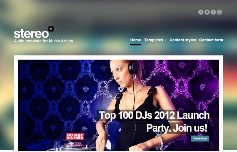 14+ Amazing Singers site Templates & Themes