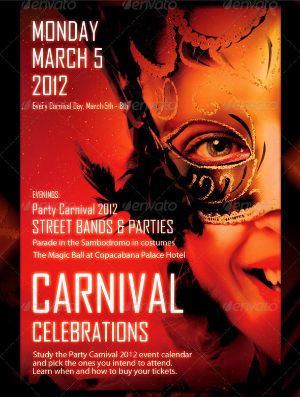 street bandits carnival flyer template