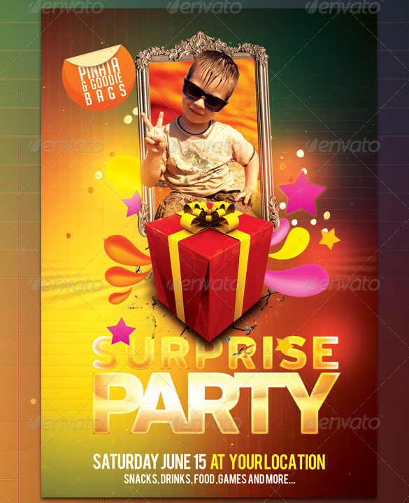17 Outstanding Surprise Party Invitations Designs 