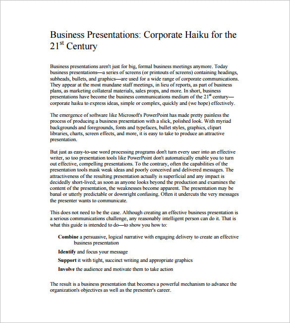 the ultimate business presentation outline guide template