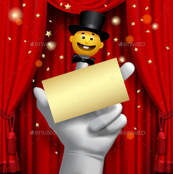 theatere poster finger puppet template