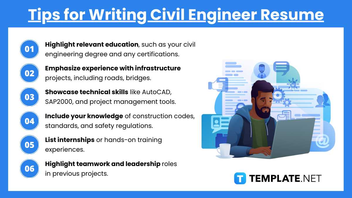 tips for writing civil engineer resume