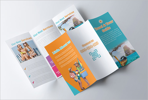 City Guide Brochure Template Vector Download