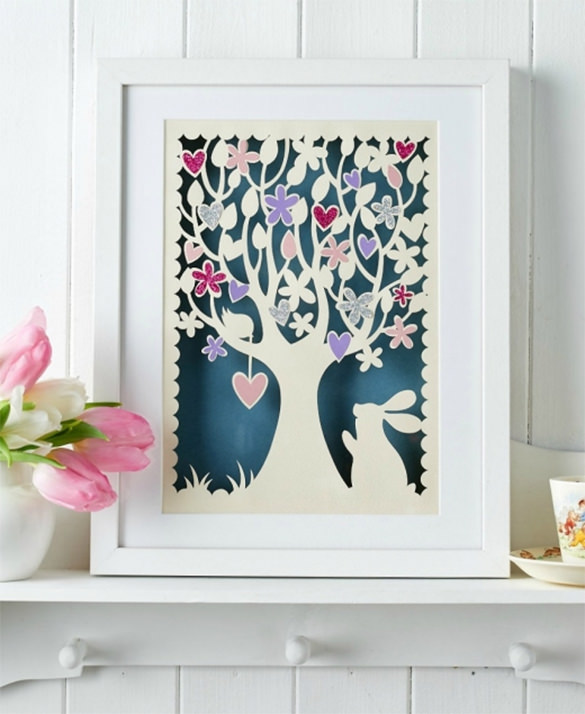 tree papercutting papercrafttemplate