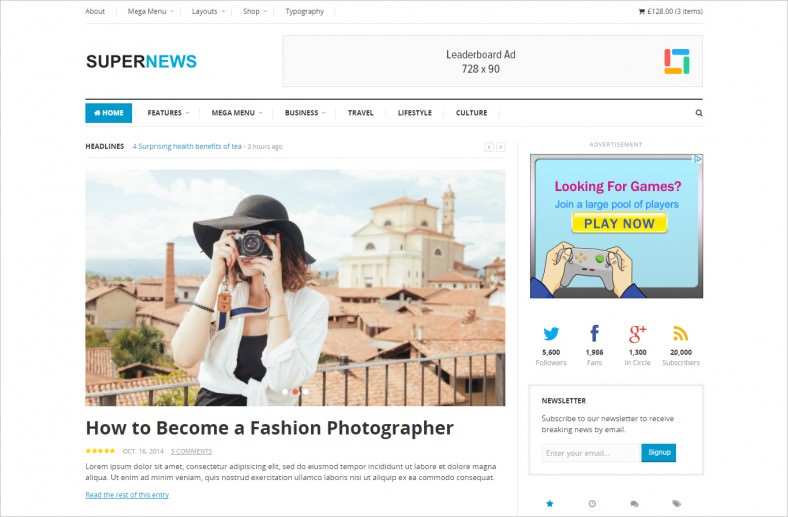 21+ Magazine HTML5 Themes & Templates