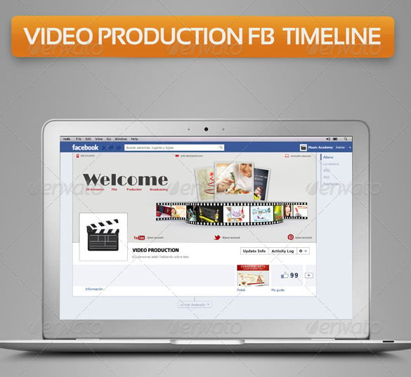 video production fb timeline psd 3