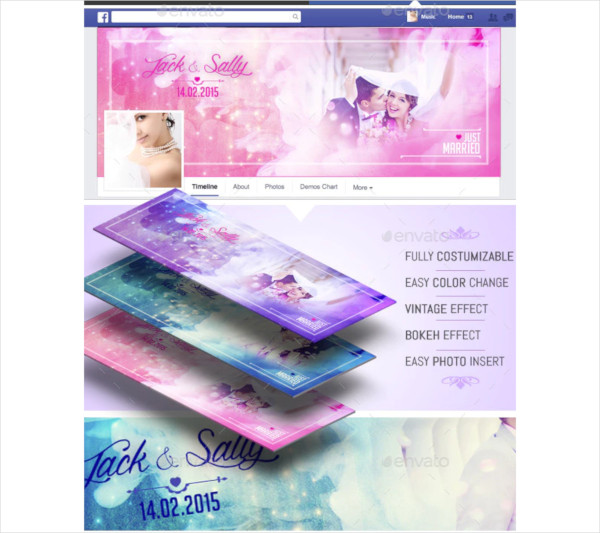 wedding facebook timeline cover template