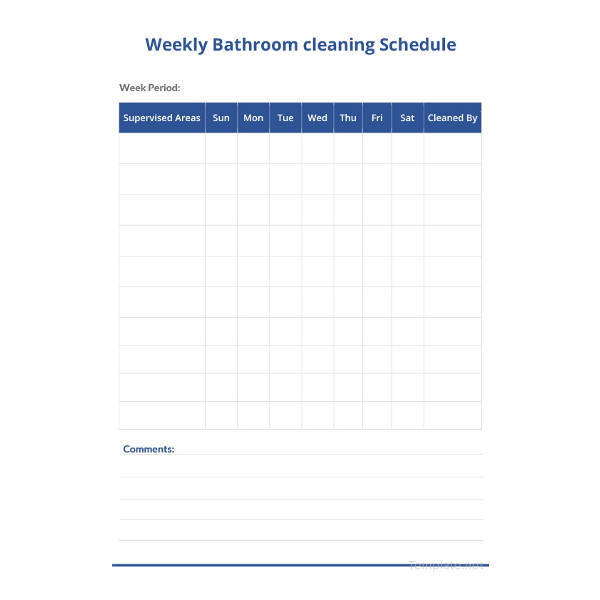 35+ Cleaning Schedule Templates - PDF, DOC, Xls | Free & Premium Templates