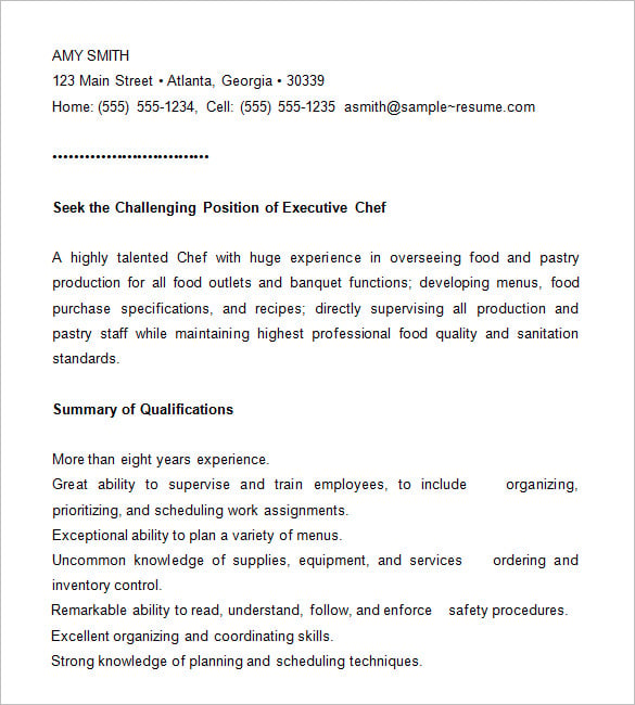 chef-resume-template-free-downlaod