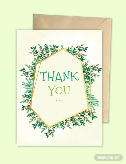 christening thank you card template