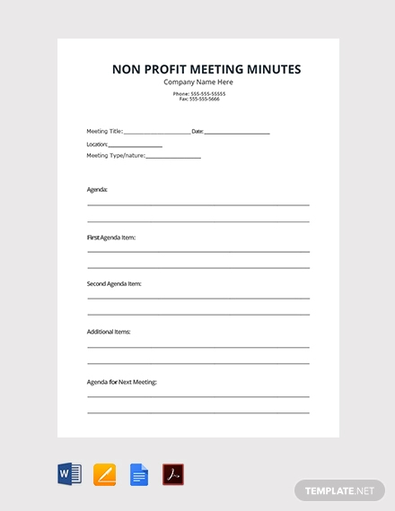 24+ Meeting Minutes Templates - PDF, Google Docs, Apple Pages