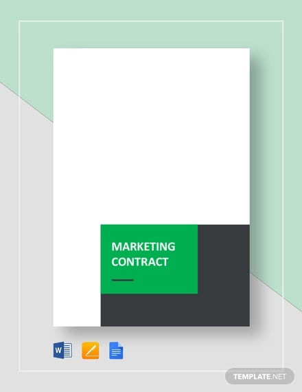 contract de marketing