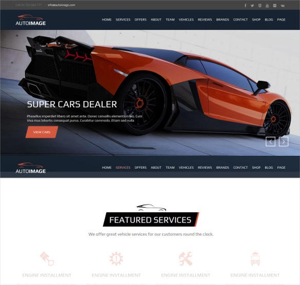 28+ Car Dealer Website Themes & Templates