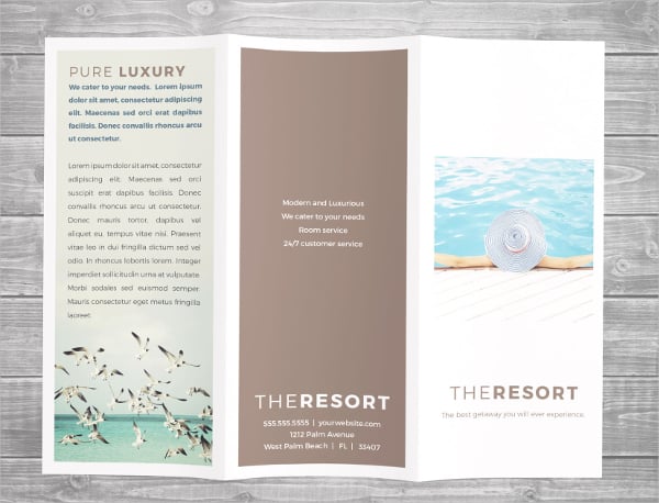 luxury resort brochure