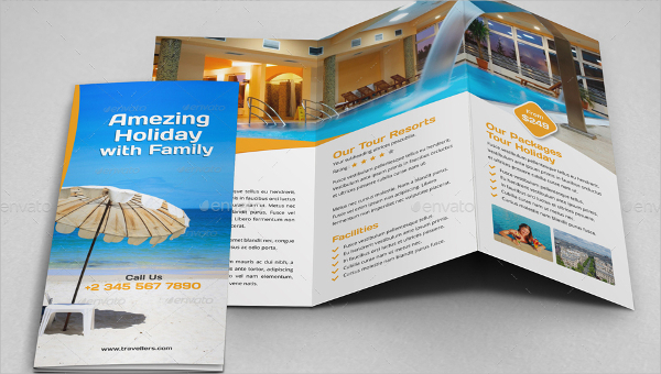 resort brochure template