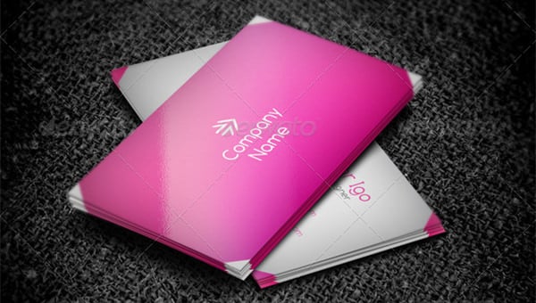 pink business cards