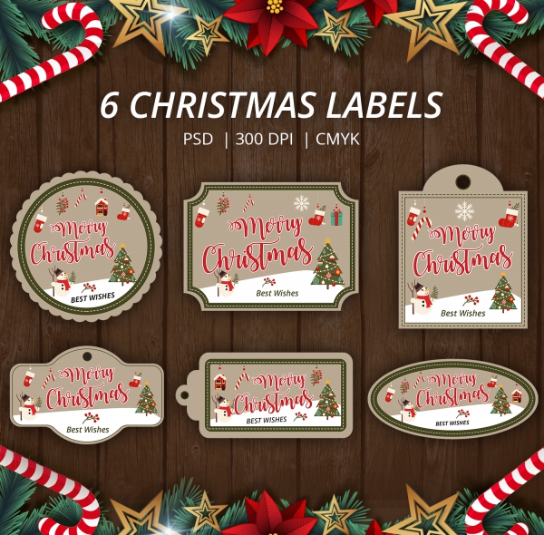 180+ Christmas Label Templates - Free PSD, EPS, AI, Vector Format