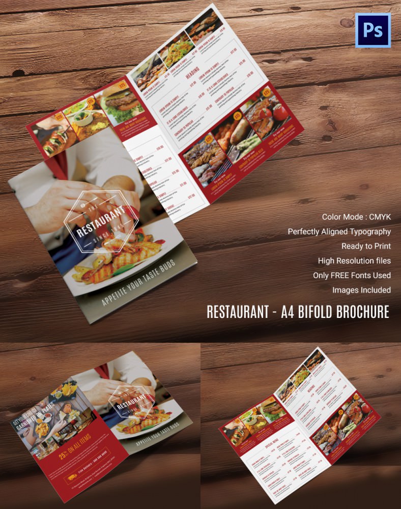 32  Restaurant Brochure Templates Free PSD EPS AI InDesign Word