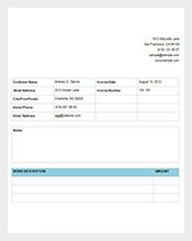 Invoice-For-Service-Template