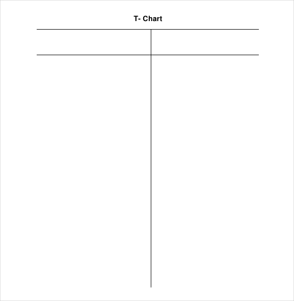 T Chart Template 15+ Examples in PDF, Word, Excel Free & Premium