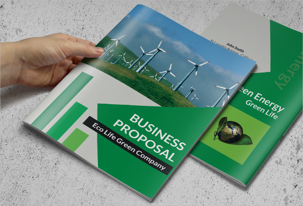 green business brochure template