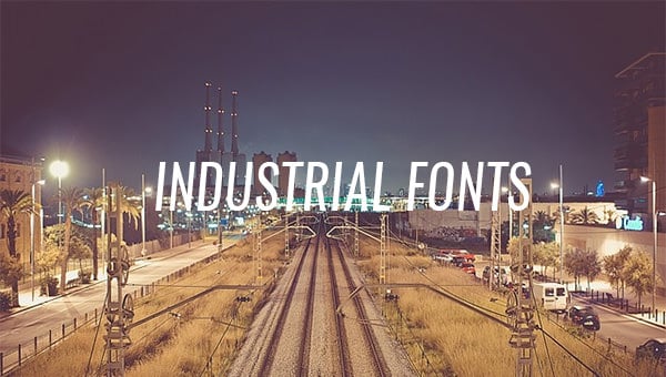 Industrial Font Stencil