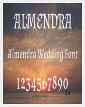 Almendra Wedding Font