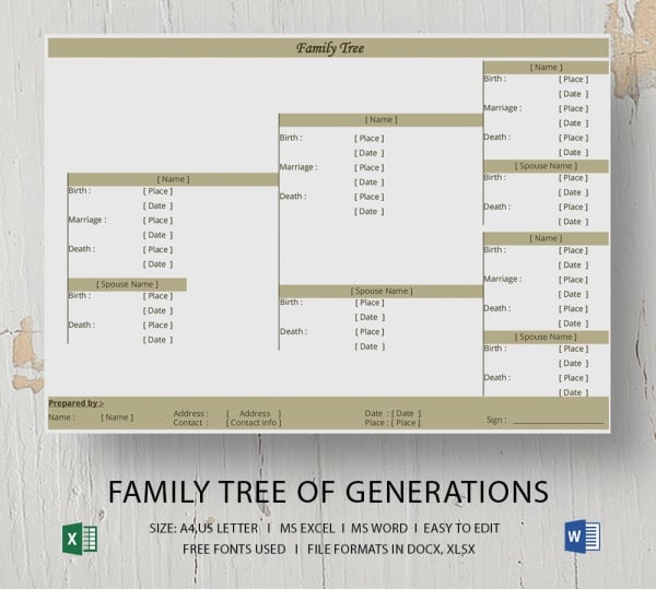 Blank Family Tree Template - 32+ Free Word, PDF Documents Download