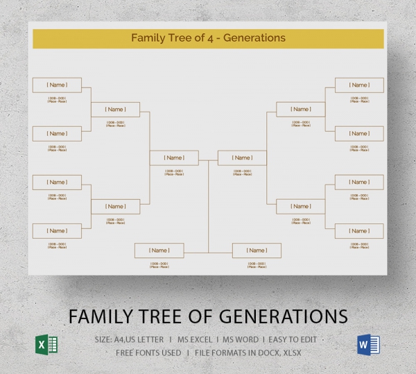 Blank Family Tree Template - 32+ Free Word, PDF Documents Download ...