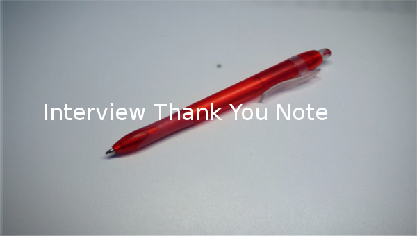 interview thank you note interview thank you note