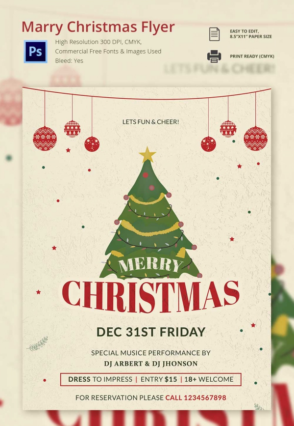 60  Christmas Flyer Templates  Free PSD, AI, Illustrator, Doc Format Download!  Free \u0026 Premium 