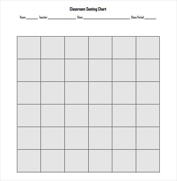 Classroom Seating Chart Template - 25+ Examples in PDF, Word, Excel