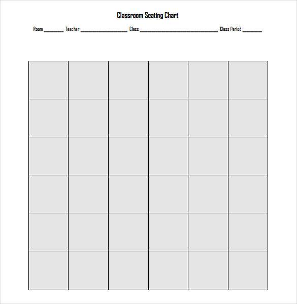 Classroom Seating Chart Template - 25+ Examples in PDF, Word, Excel