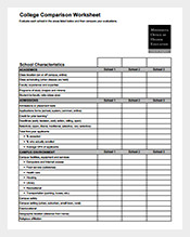 Wedding Venue Comparison Chart Template