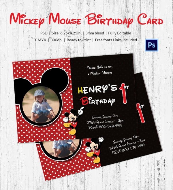 mickey mouse birthday